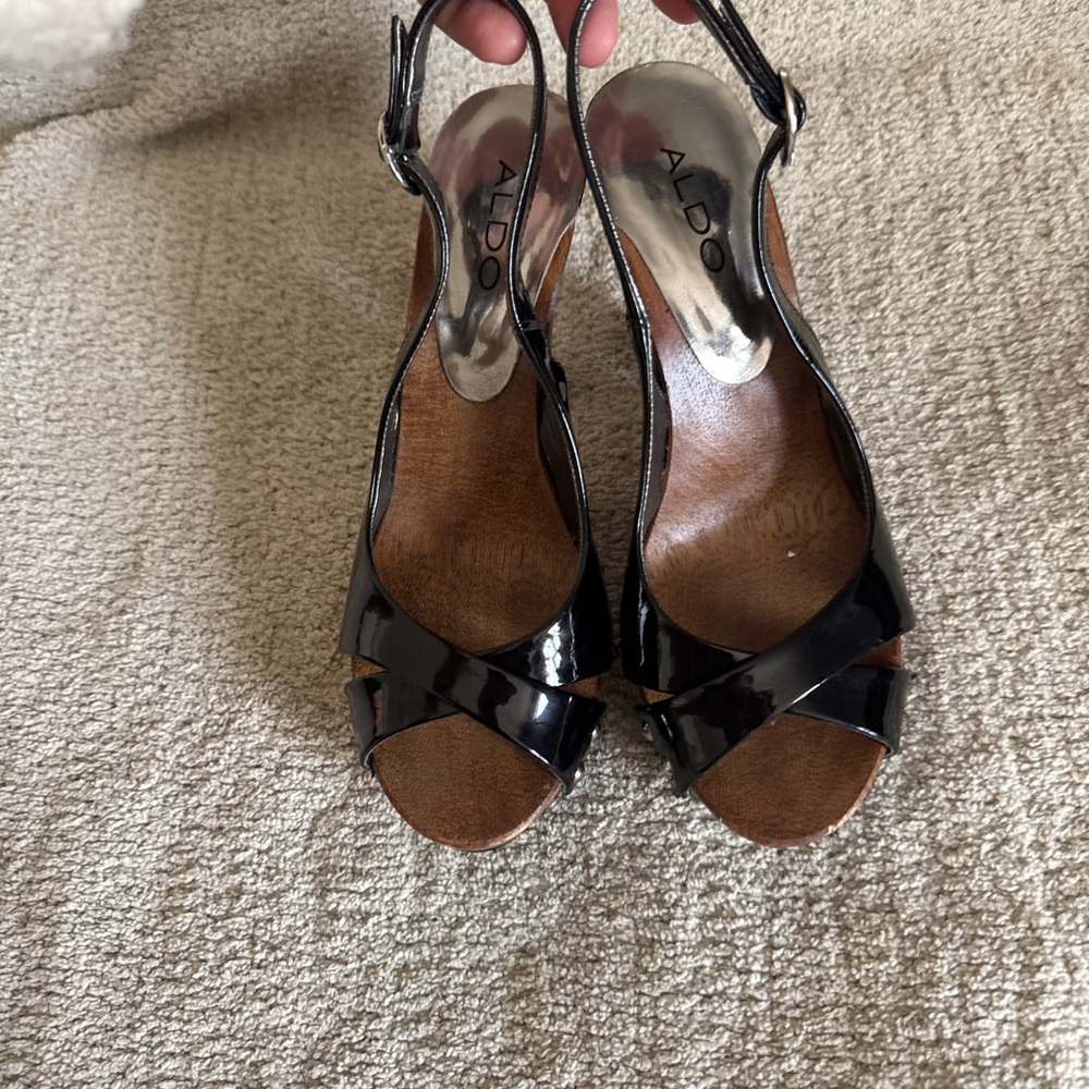 ALDO Black Strappy Heels